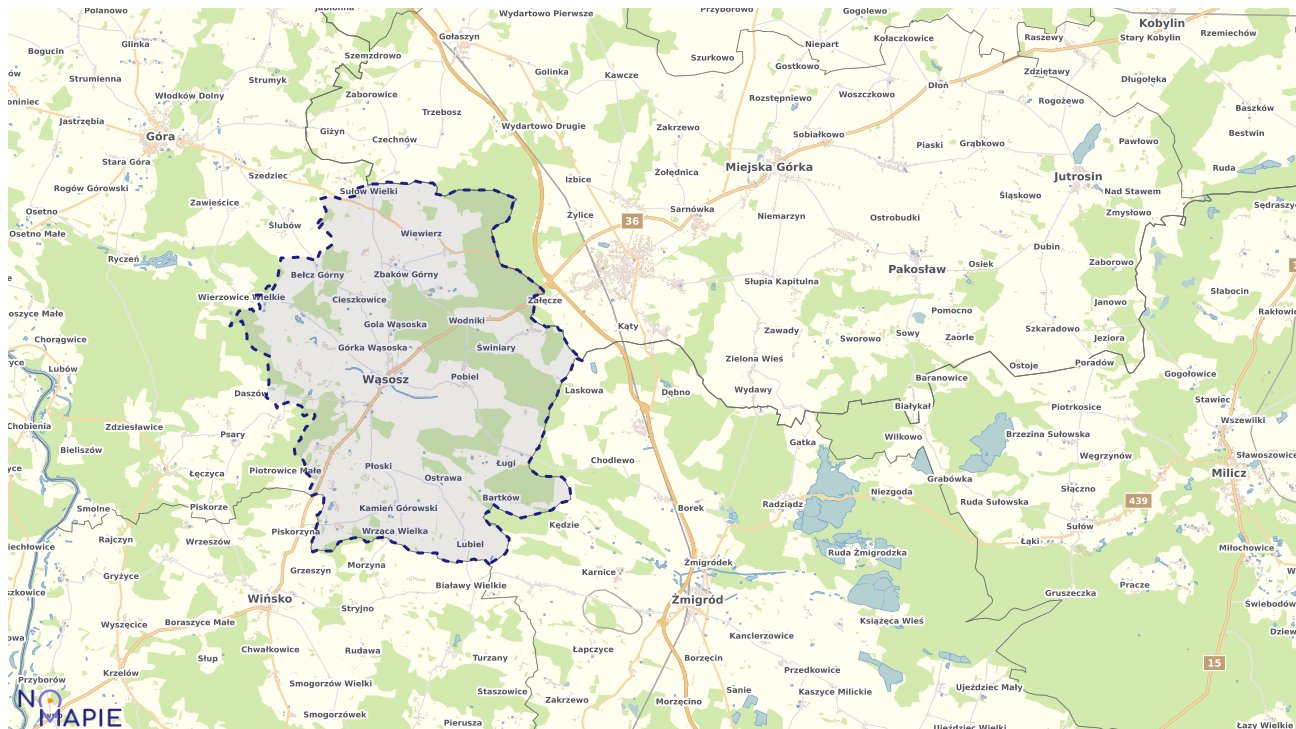Mapa wyborów do sejmu Wąsosz